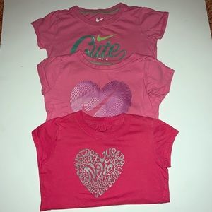 Bundle Nike girls shirts size 4t